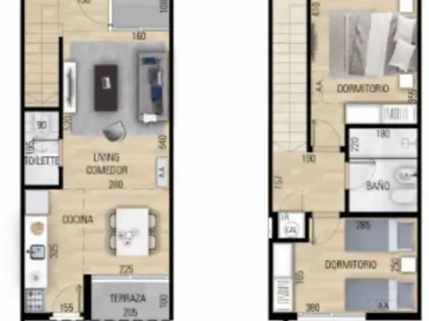 VENTA DE APTO DOS DORMITORIO EN POZO EN PRADO