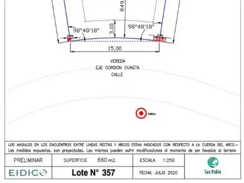 OPORTUNIDAD Lote Central 660m2 Barrio San Pablo, Pilar