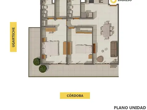 Departamento - Aldea Fisherton