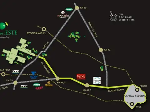 Terreno en Venta en Pilar del Este - Santa Lucia, USD 46.000