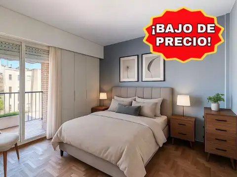 VENTA o PERMUTA Departamento 2 Ambientes con Balcón Corrido en RECOLETA