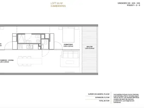 Departamento en Venta de 2 dormitorios