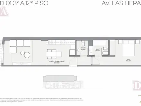 Inversion - 2 Ambientes- Frente - Avenida Las Heras 1300 - Amenities - Venta