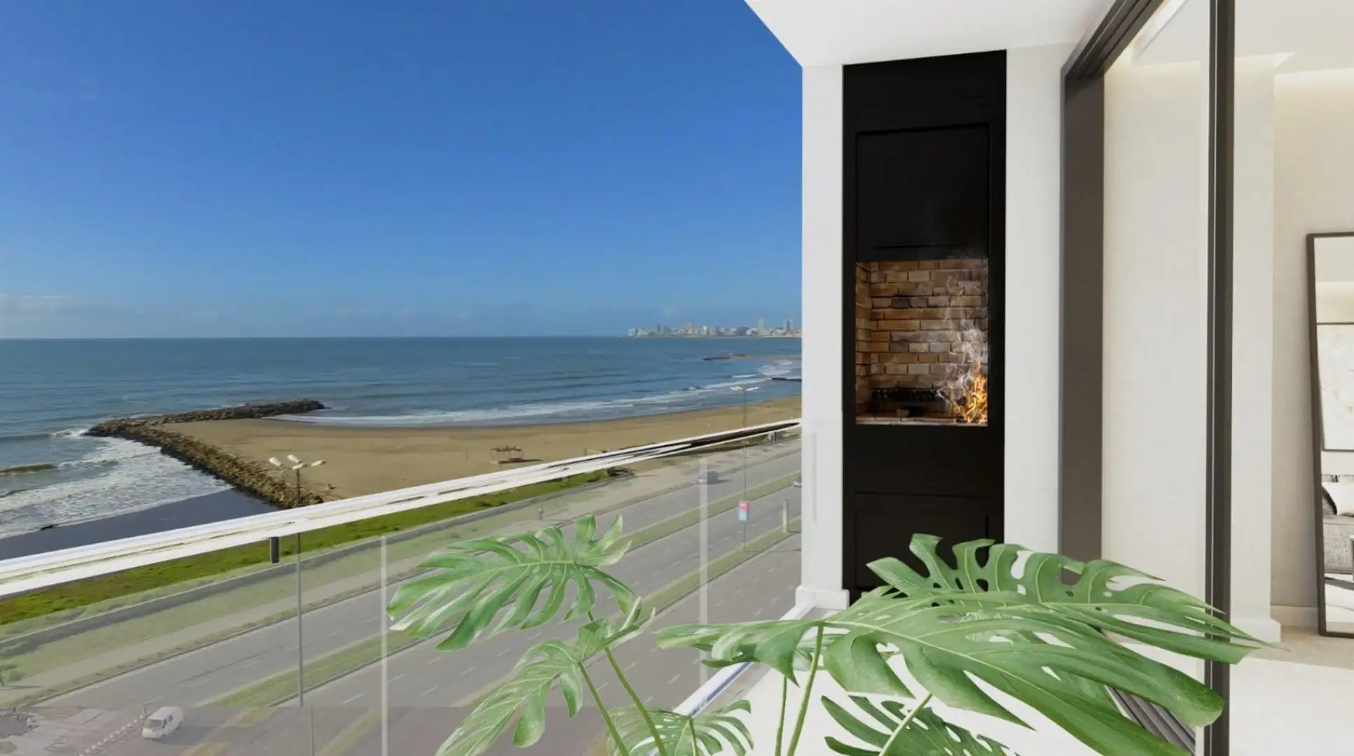 Departamento 3 amb, 85m² en preventa frente al mar — Constitución