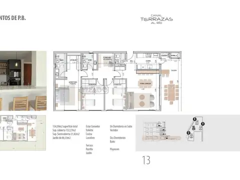 Departamento en Venta con 2 cocheras