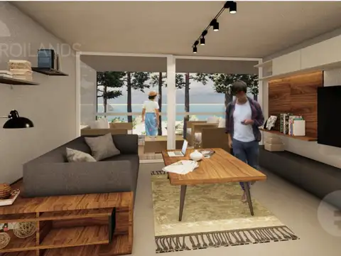 Departamento 2 ambientes con 1 baño