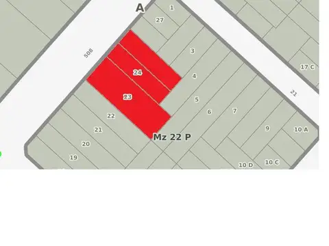 Terreno en Venta de 1652,0 m2