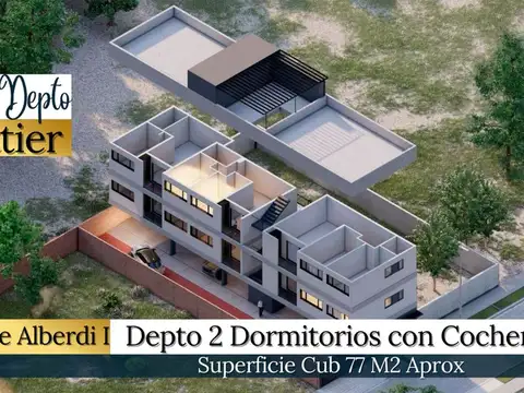 VENTA DEPTO 2 DORM C/ COCHERA ALTOS DE ALBERDI I