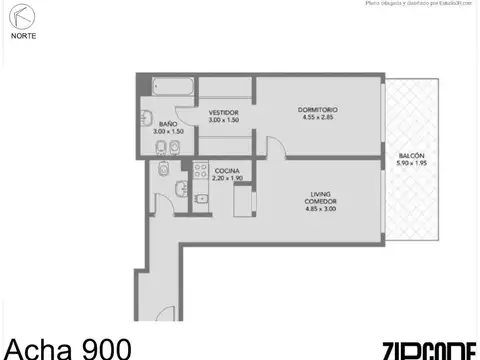 Departamento en Venta de 2 ambientes