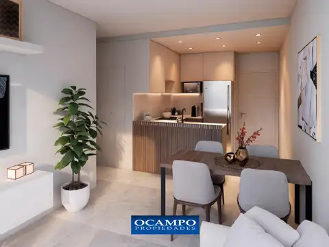 Departamento 2 ambientes en Las Cañitas