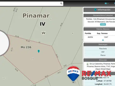Terreno en Venta en Álamos 2, USD 75.000