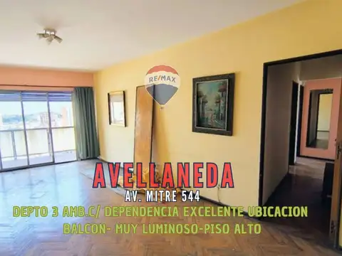 VENTA DEPARTAMENTO 3 AMB. C-DEP. BALCÓN AVELLANEDA