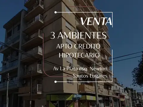 3 AMBIENTES CON BALCÓN AL FRENTE - APTO CREDITO