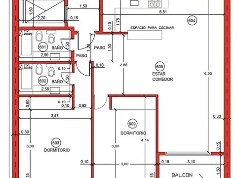 Departamento en Venta de 2 dormitorios