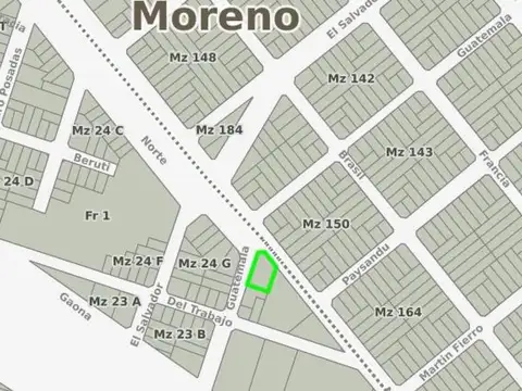 Terreno en Venta en Moreno, USD 250.000