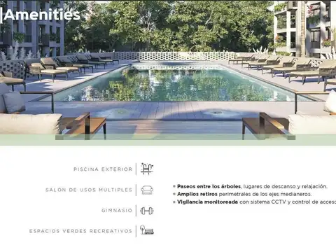 Departamento en Venta con 1 cocheras