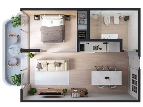 Departamento en Venta de 2 ambientes