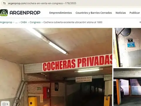 COCHERA CUBIERTA EN PLANTA BAJA - POZOS AL 100