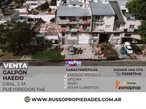 Venta galpón 373 m² Haedo
