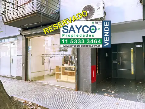 RESERVADO Vendo Local 32m2 c/blindex cortina aire