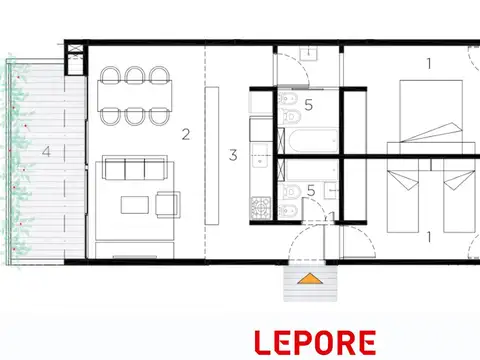 Departamento en Venta de 2 dormitorios