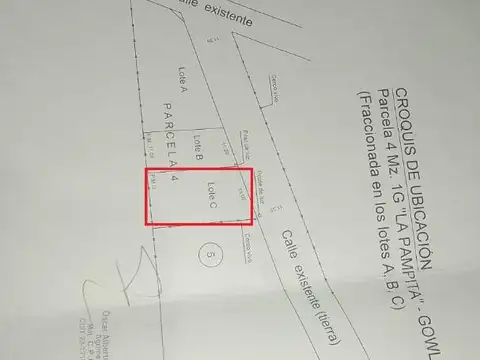 Terreno en Venta en Gowland, USD 14.500