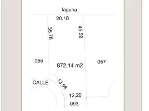Terreno en Venta de 872,14 m2