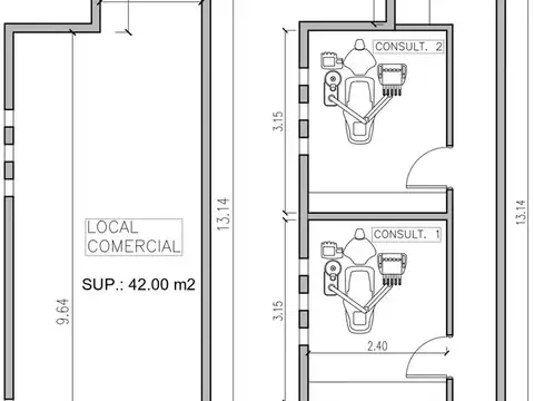 Local de pozo en venta 42m2 - Caseros - Permuta