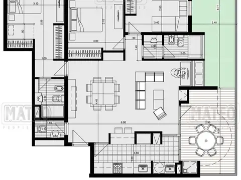 Departamento en el emprendimiento Villa Justina