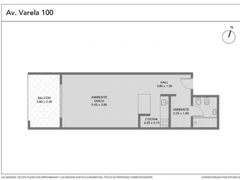 Departamento en Venta de Monoambiente