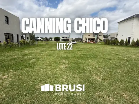 TERRENO EN VENTA EN CANNING CHICO - BUENA UBICACIÓN