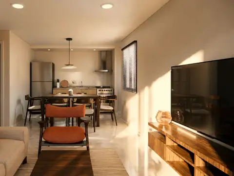 Depto Tipo Casa 2 ambientes con 1 baño