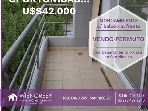 R O S A R I O - VENDO o PERMUTO MONOAMBIENTE