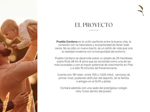 Lote en venta, Pueblo Cardano