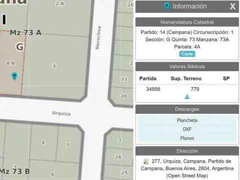 Terreno en Venta 18  mts Frente
