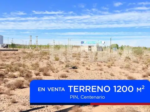 EN VENTA TERRENO PIN CENTENARIO 1200 M2
