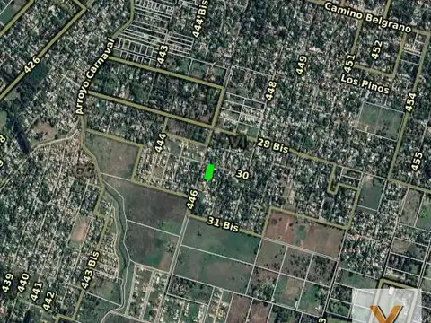Terreno en Venta 60  mts Fondo