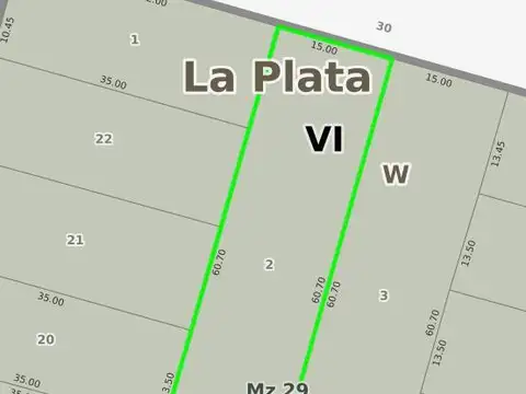 Terreno en Venta de 910,0 m2