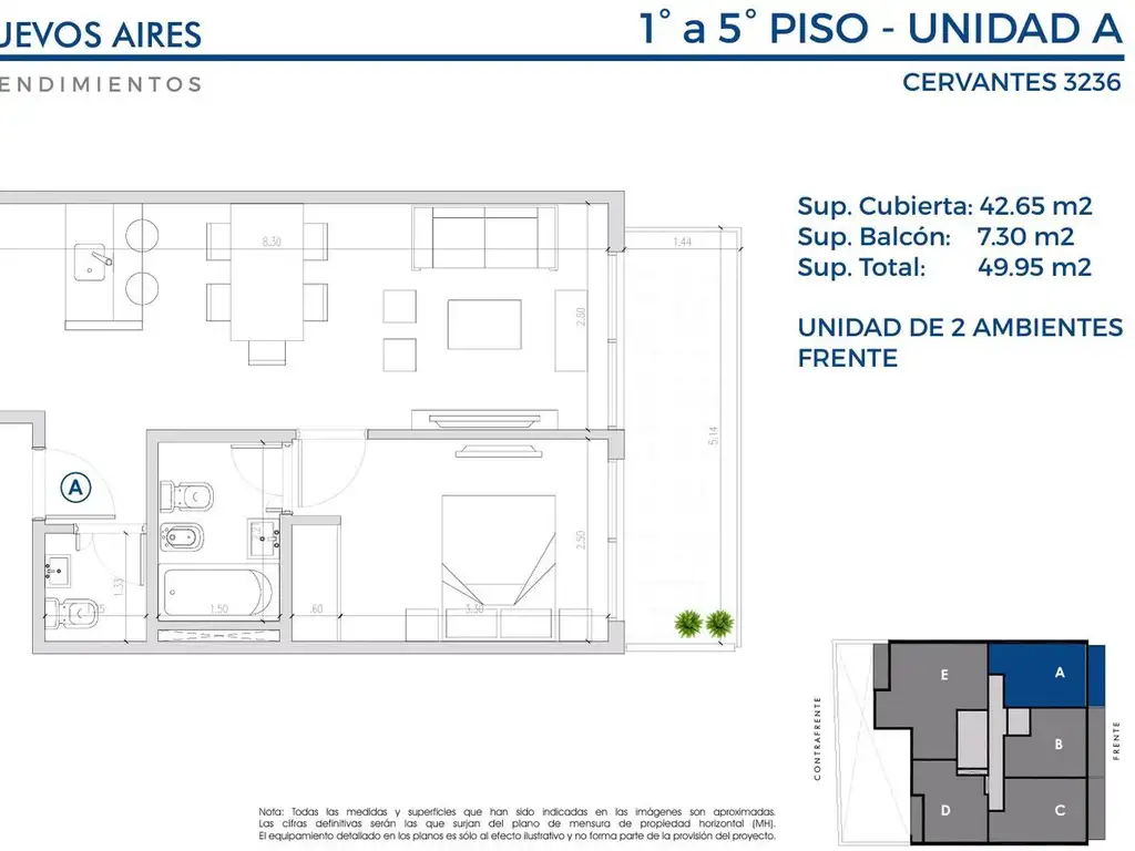 Emprendimiento Cervantes 3236 en Villa Devoto