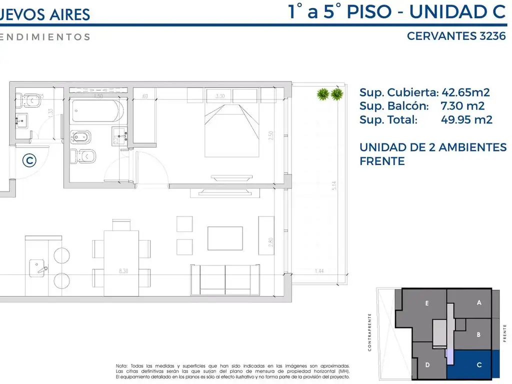 Emprendimiento Cervantes 3236 - Entrega Julio 2027