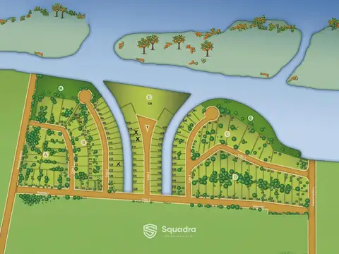 Terreno en Venta 25  mts Fondo