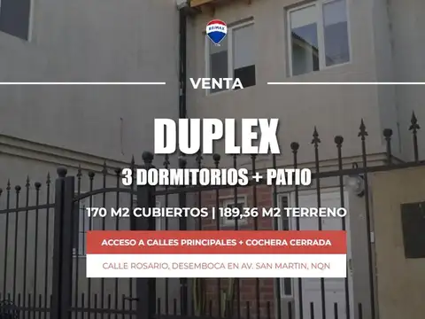 VENTA DUPLEX 3 DORM Y PATIO | NEUQUÉN