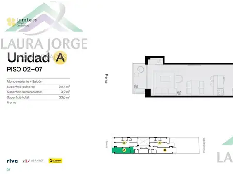 Departamento en Venta de 2 ambientes