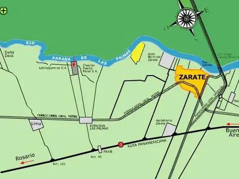 Terreno en Venta en Zarate, USD 23.550.000