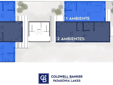 Departamento 2 ambientes con 2 baños