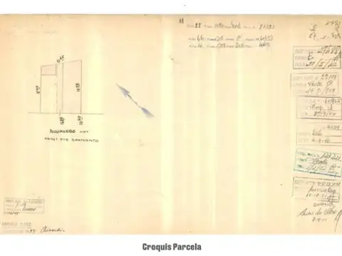 Lote simple frente . Antesquina . Venta Terreno USAM + Enrase . 980m² Vendibles . Caballito