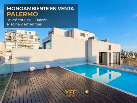 DEPARTAMENTO VENTA MONOAMBIENTE FRENTE CON BALCON PALERMO