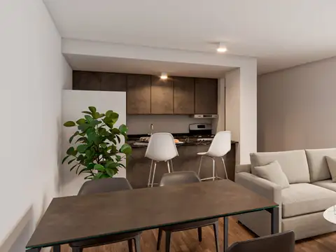 Departamento 2 ambientes con 1 baño