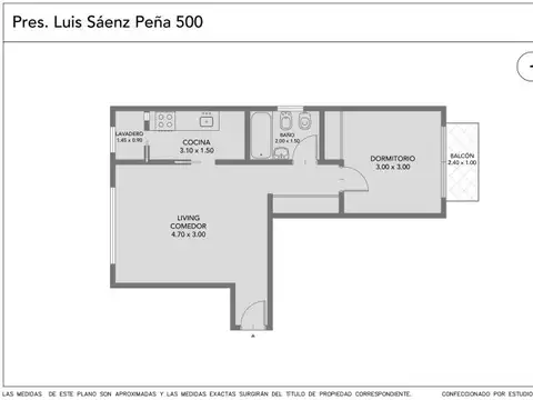 Departamento en Venta en Monserrat, USD 68.900