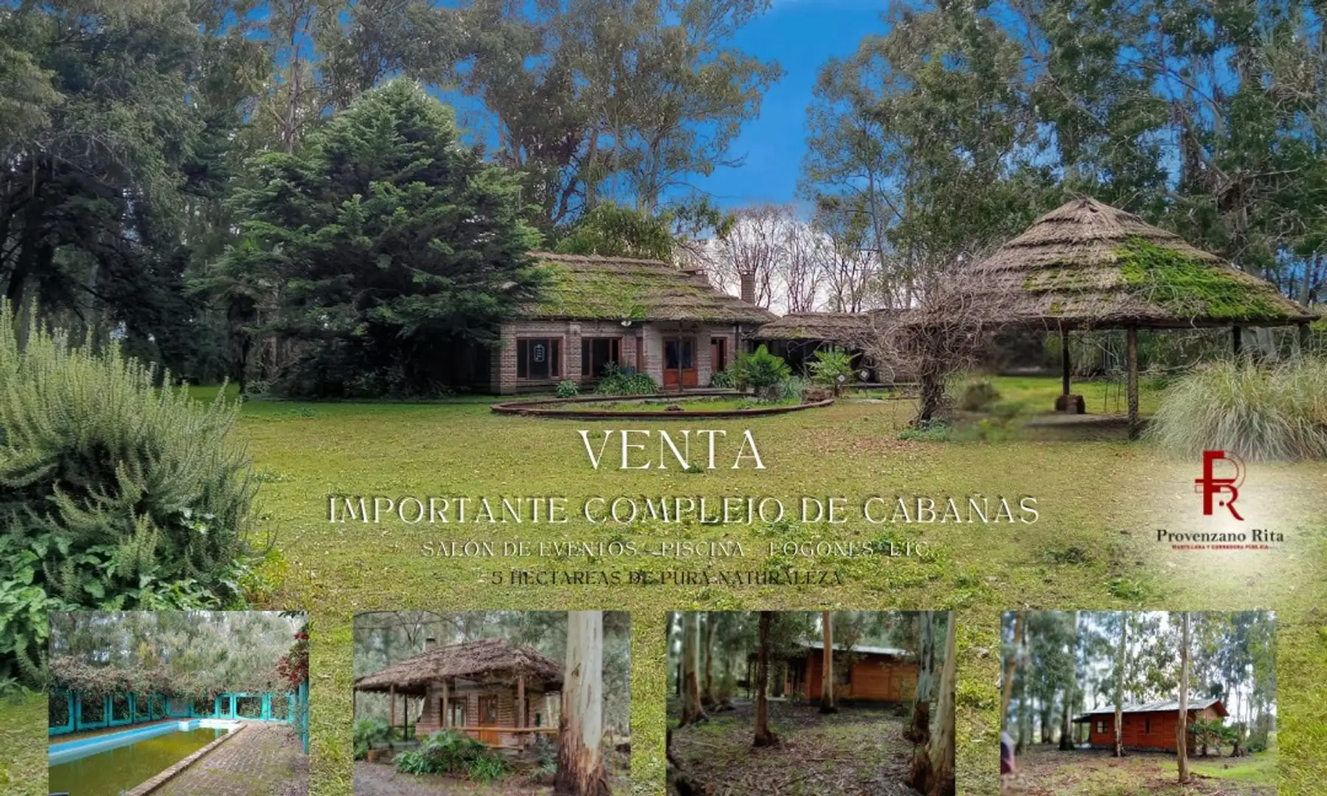 Complejo de cabañas y salón de eventos